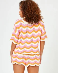 Hot Make Waves Knit Short - Catching Sun Sets|Loungewear