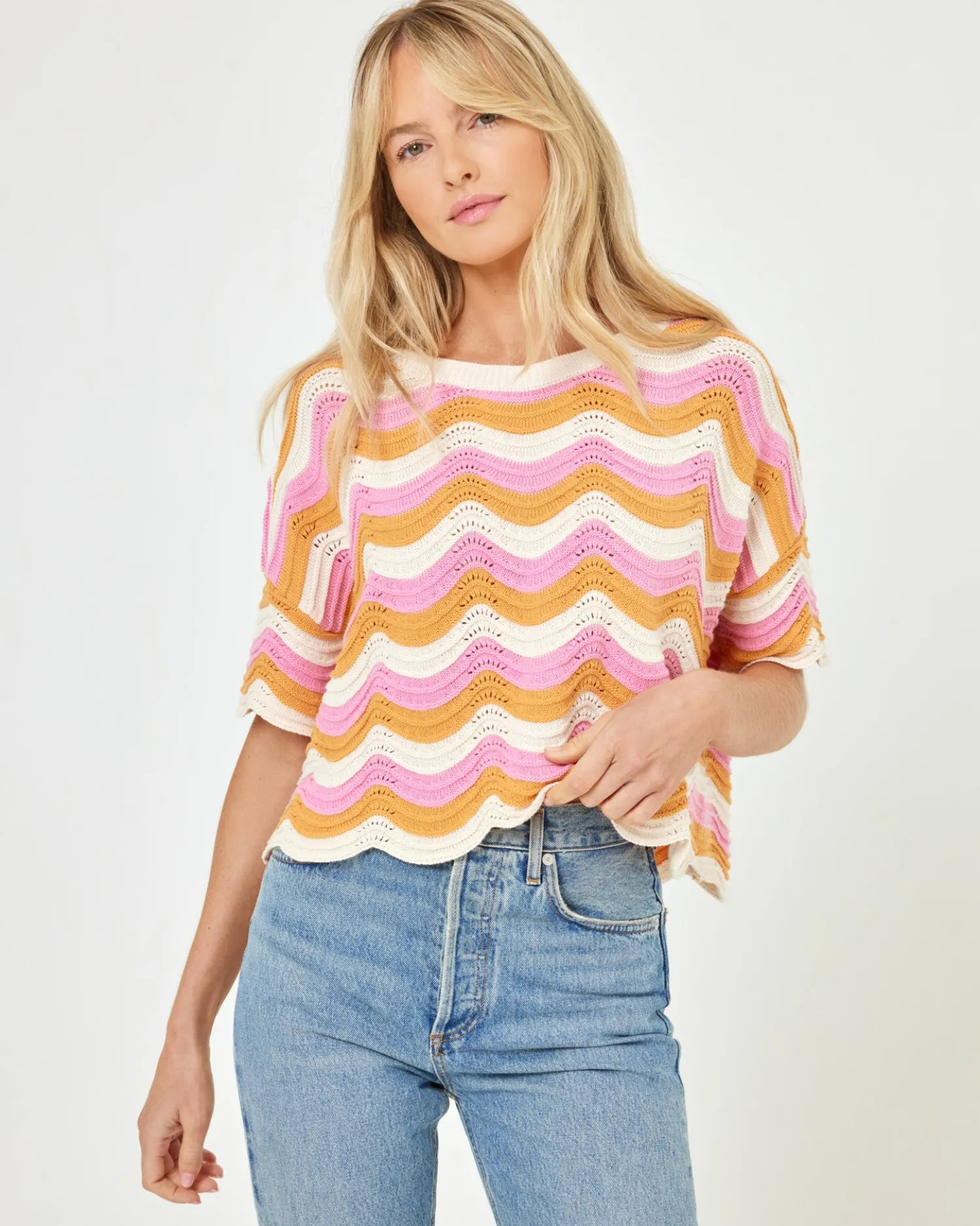 New Make Waves Sweater - Catching Sun Sets|Loungewear