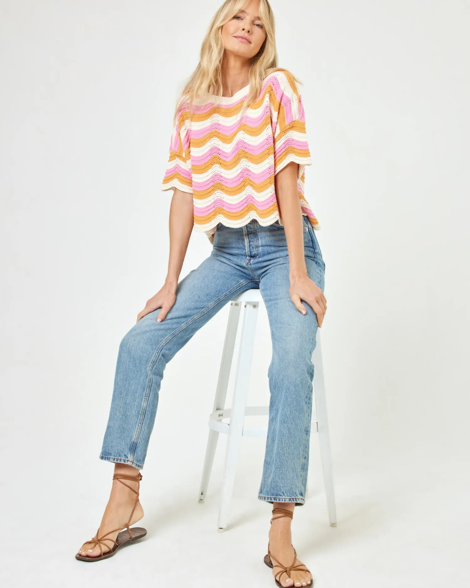 New Make Waves Sweater - Catching Sun Sets|Loungewear
