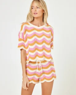 New Make Waves Sweater - Catching Sun Sets|Loungewear