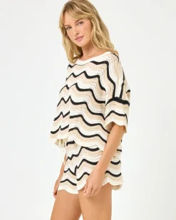 Fashion Make Waves Sweater - Costa Nova Waves Sets|Loungewear