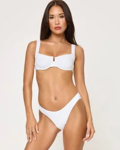 Fashion Mako Bikini Top - White Underwire|Bikini Tops