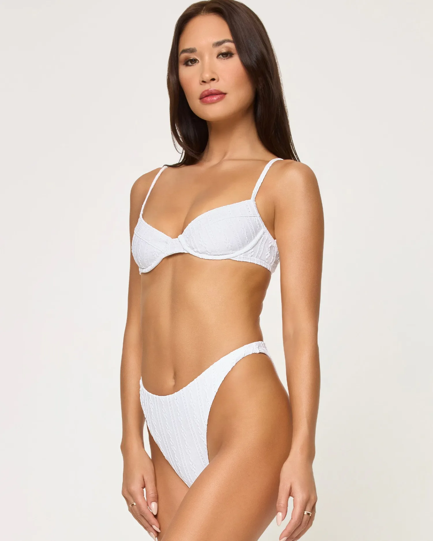 New Missy Bikini Top - Eyelet White Underwire|Bikini Tops