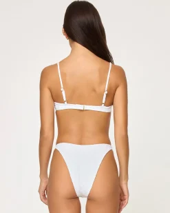 New Missy Bikini Top - Eyelet White Underwire|Bikini Tops