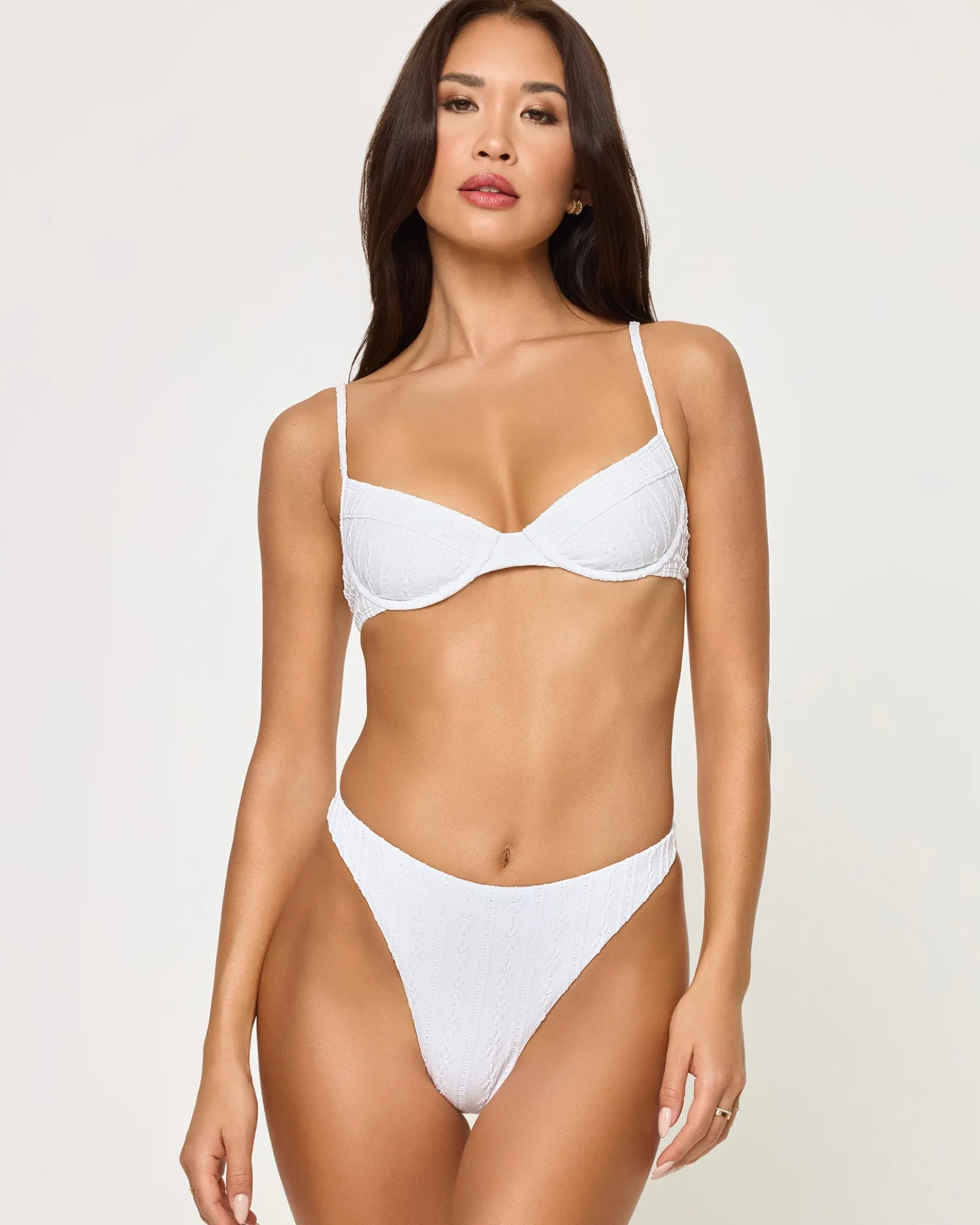 New Missy Bikini Top - Eyelet White Underwire|Bikini Tops