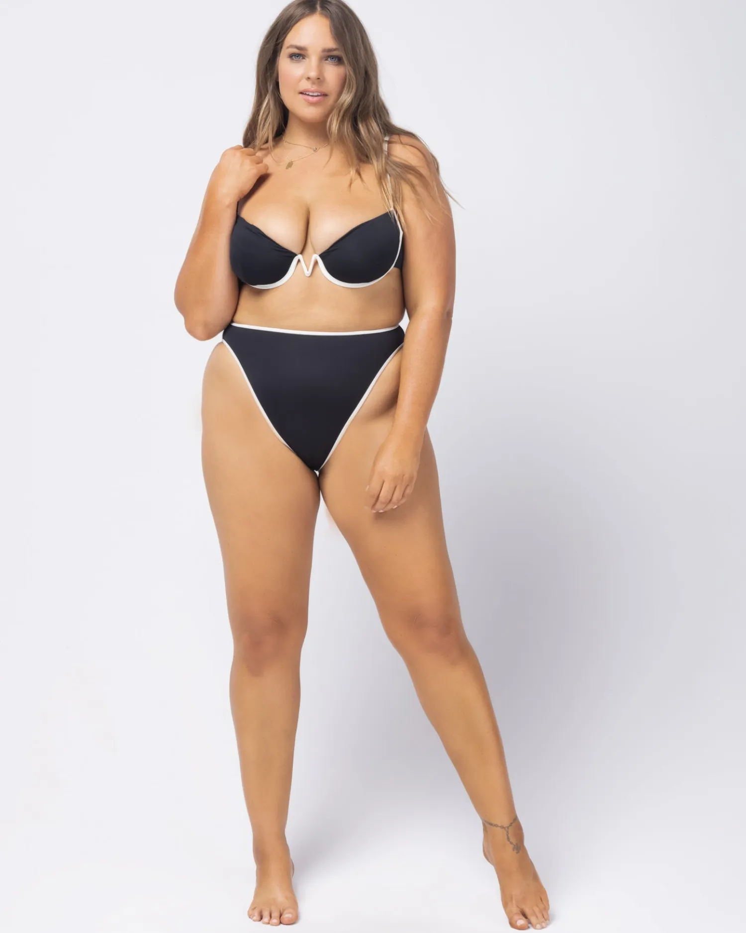 Sale Nora Bikini Bottom - Black Cream Bitsy|Bikini Bottoms