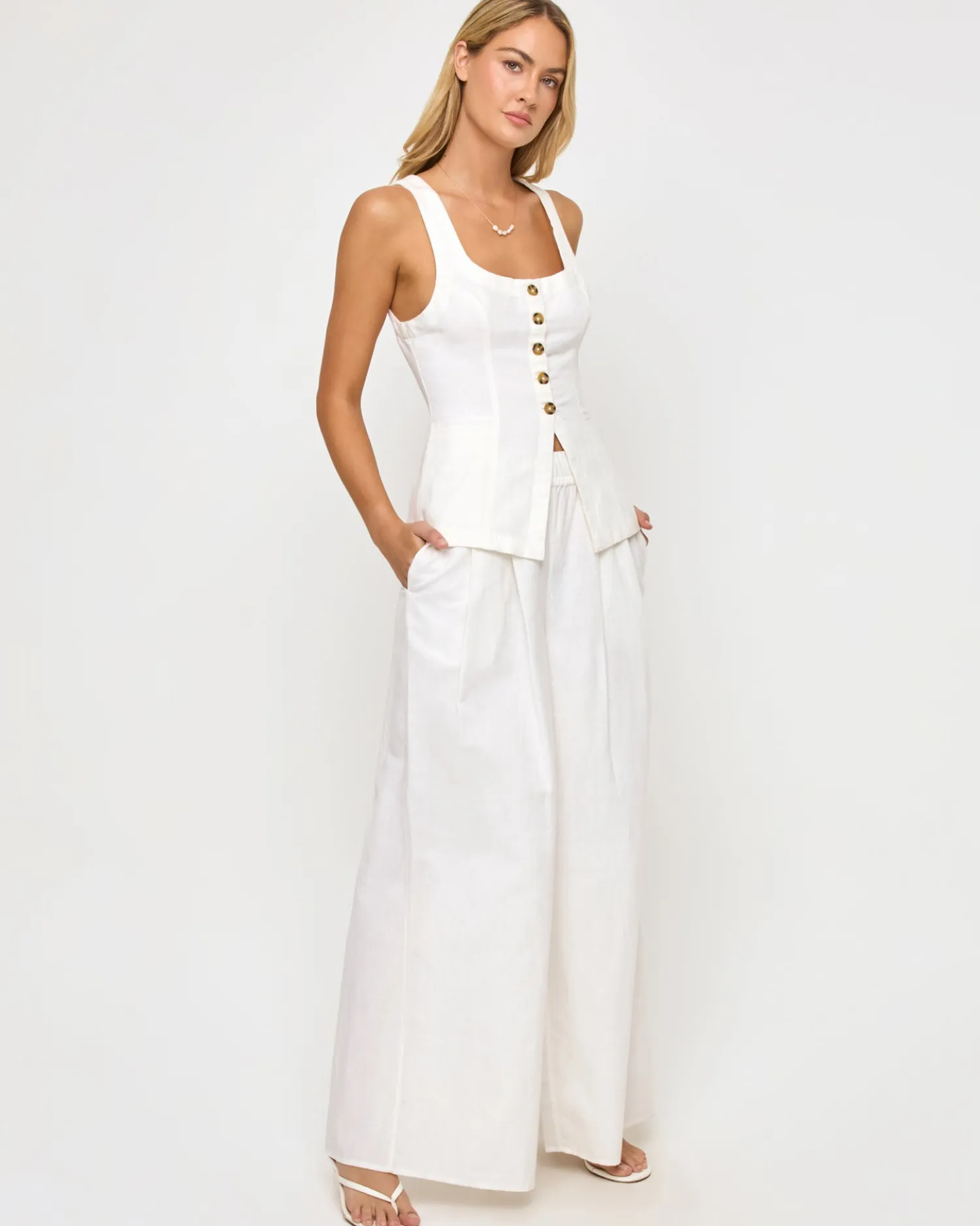 Sale Palma Pant - White Sets