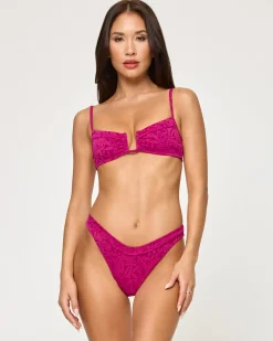 Sale Peyton Bikini Top - Berry Bralette|Bikini Tops