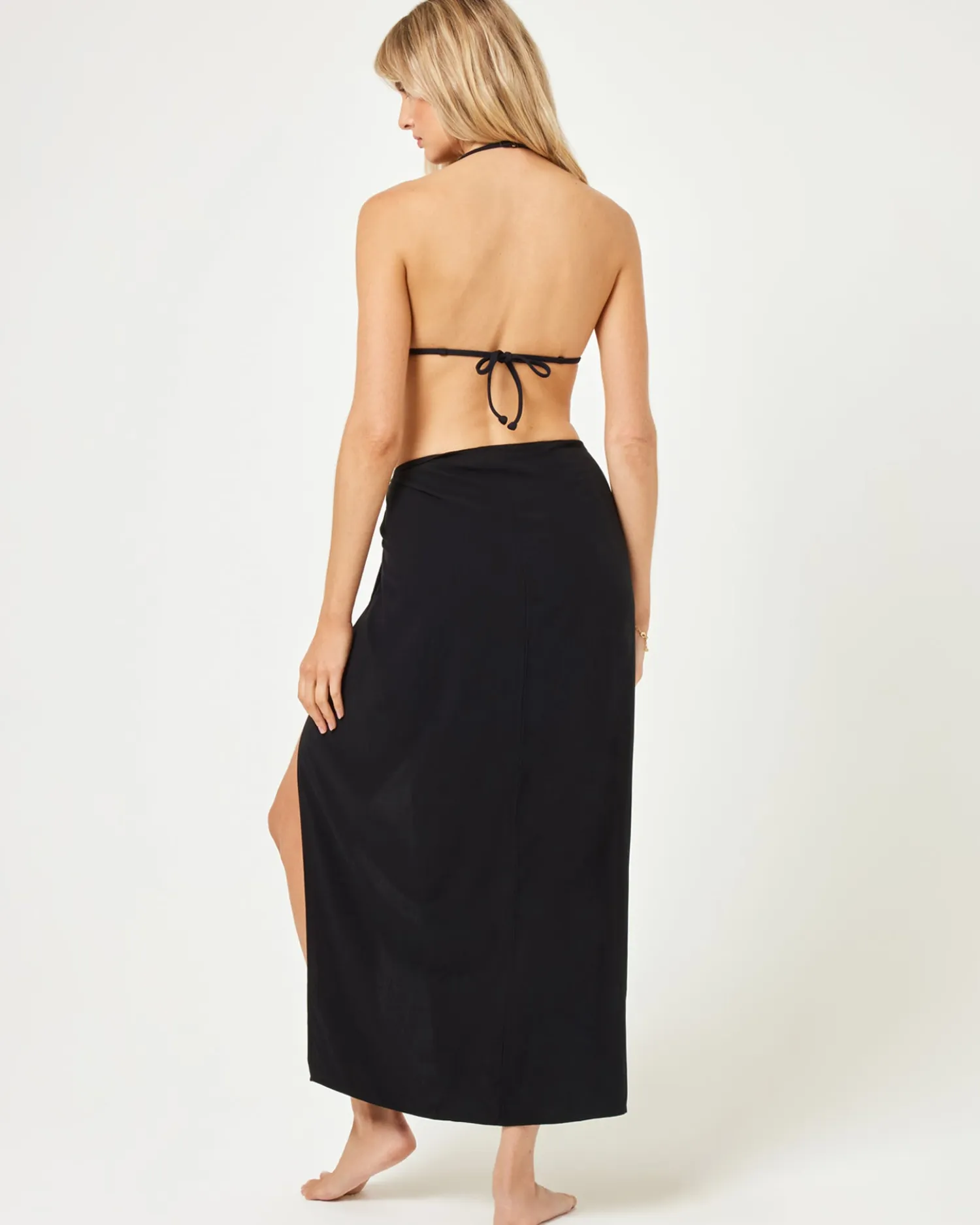 Hot Portela Sarong - Black Cover-ups