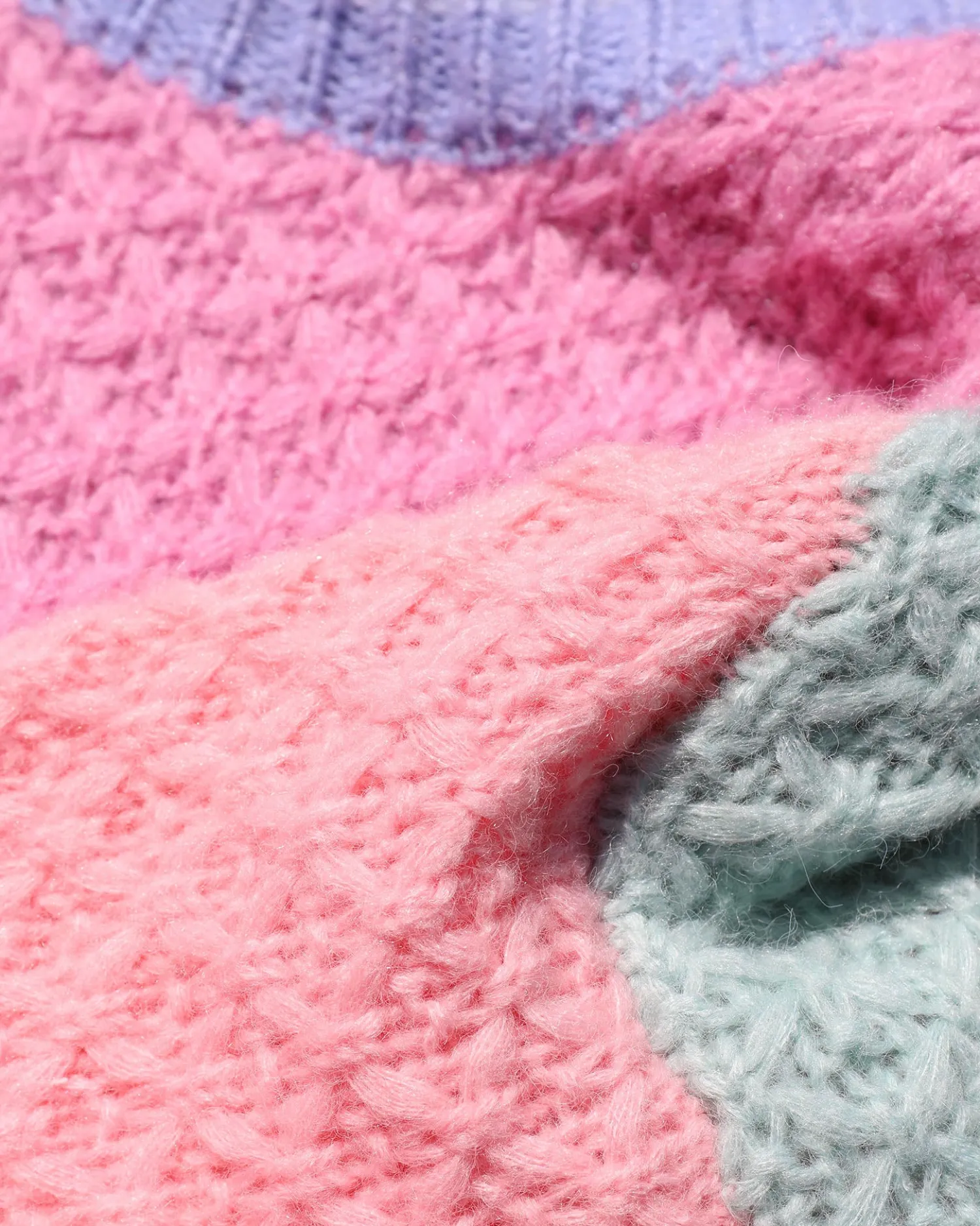Hot Pretty Please Sweater - Costa Del Sol Colorblock Sweaters