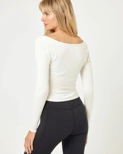 Online Prima Top - Cream Tops & Bras