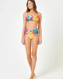 Hot Printed High Tide Bikini Top - Copacabana Bikini Tops