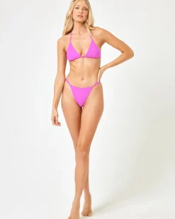 Discount Remi Bikini Bottom - Bright Fuchsia Bitsy|Bikini Bottoms