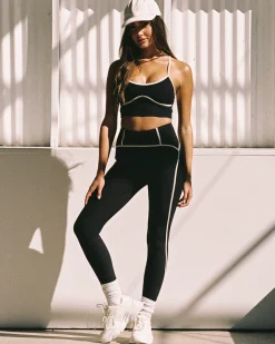 Fashion Revel Legging - Black-Cream Bottoms