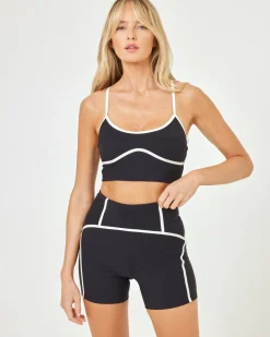 Best Revel Short - Black-Cream Bottoms