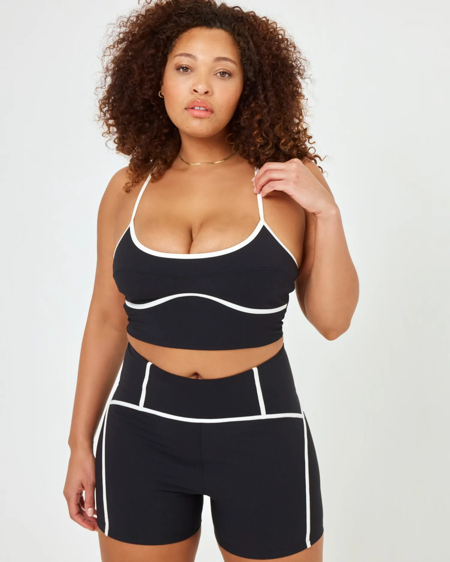 Best Revel Short - Black-Cream Bottoms