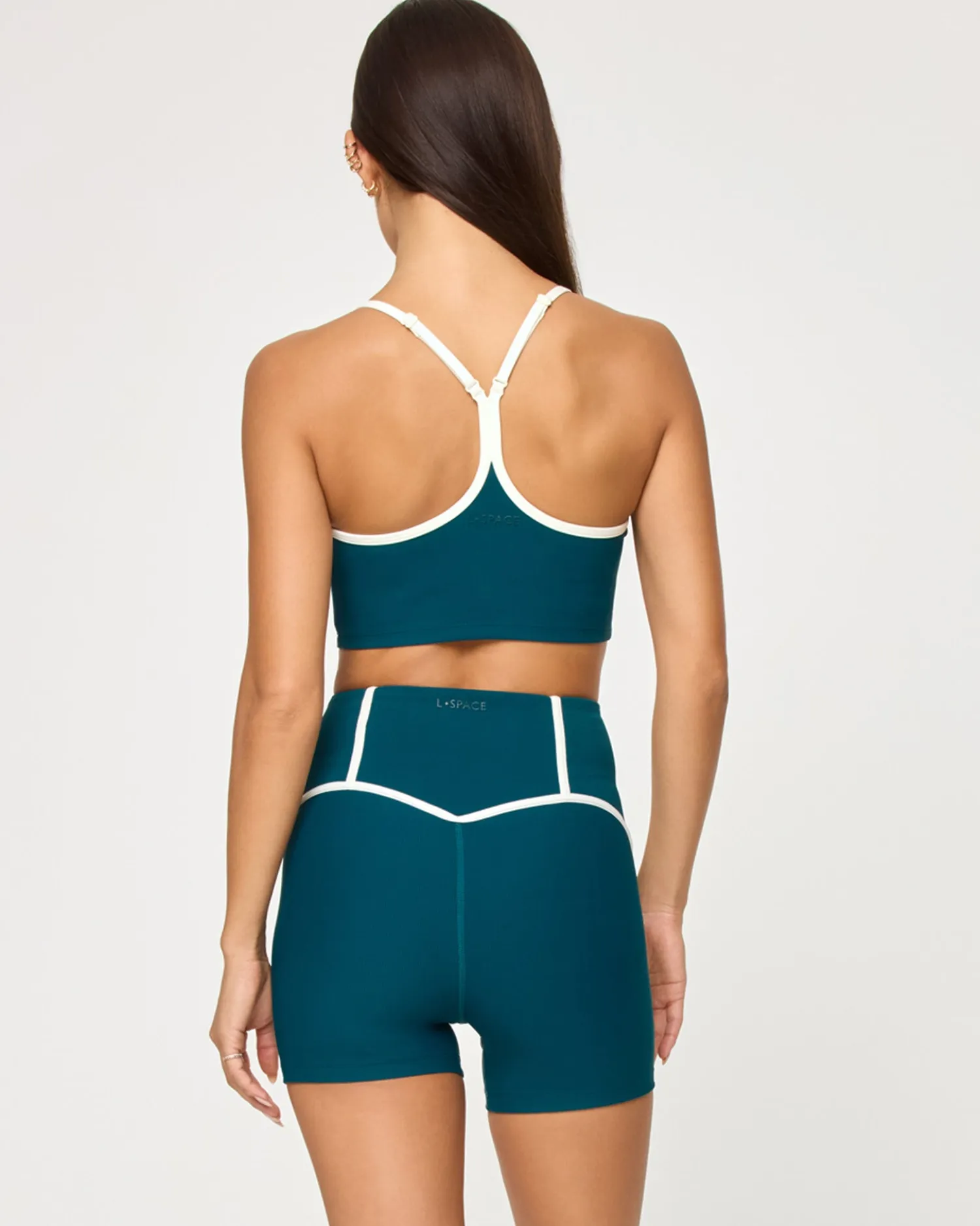 Sale Revel Short - Deep Teal-Cream Bottoms