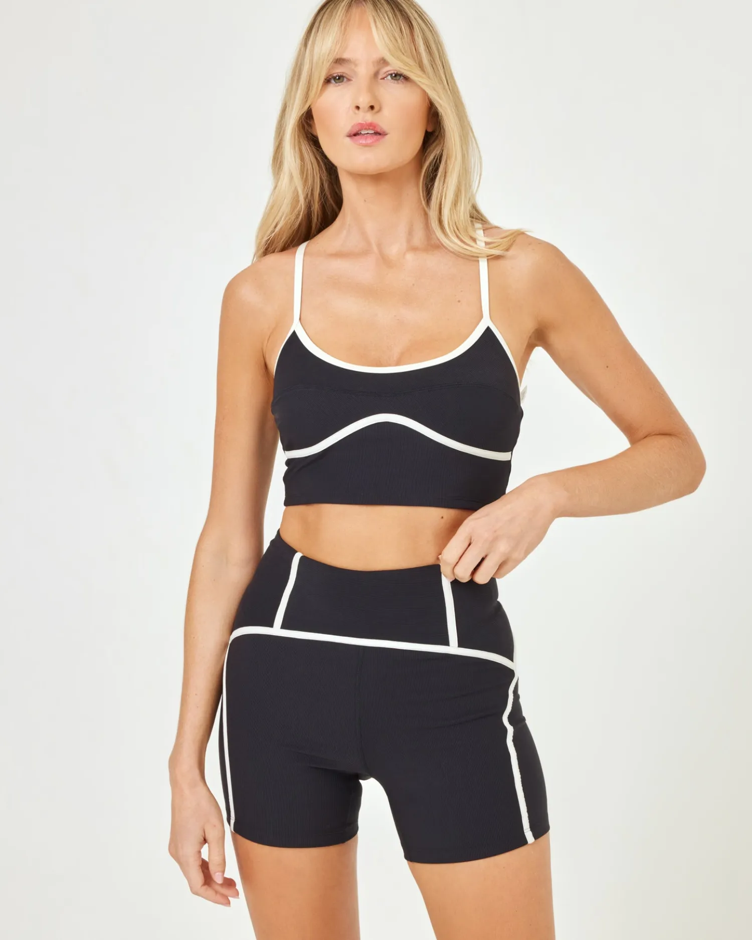 Online Revel Top - Black-Cream Tops & Bras