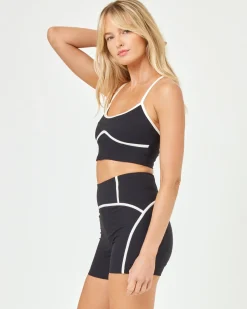 Online Revel Top - Black-Cream Tops & Bras