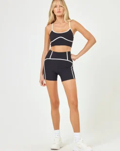 Online Revel Top - Black-Cream Tops & Bras