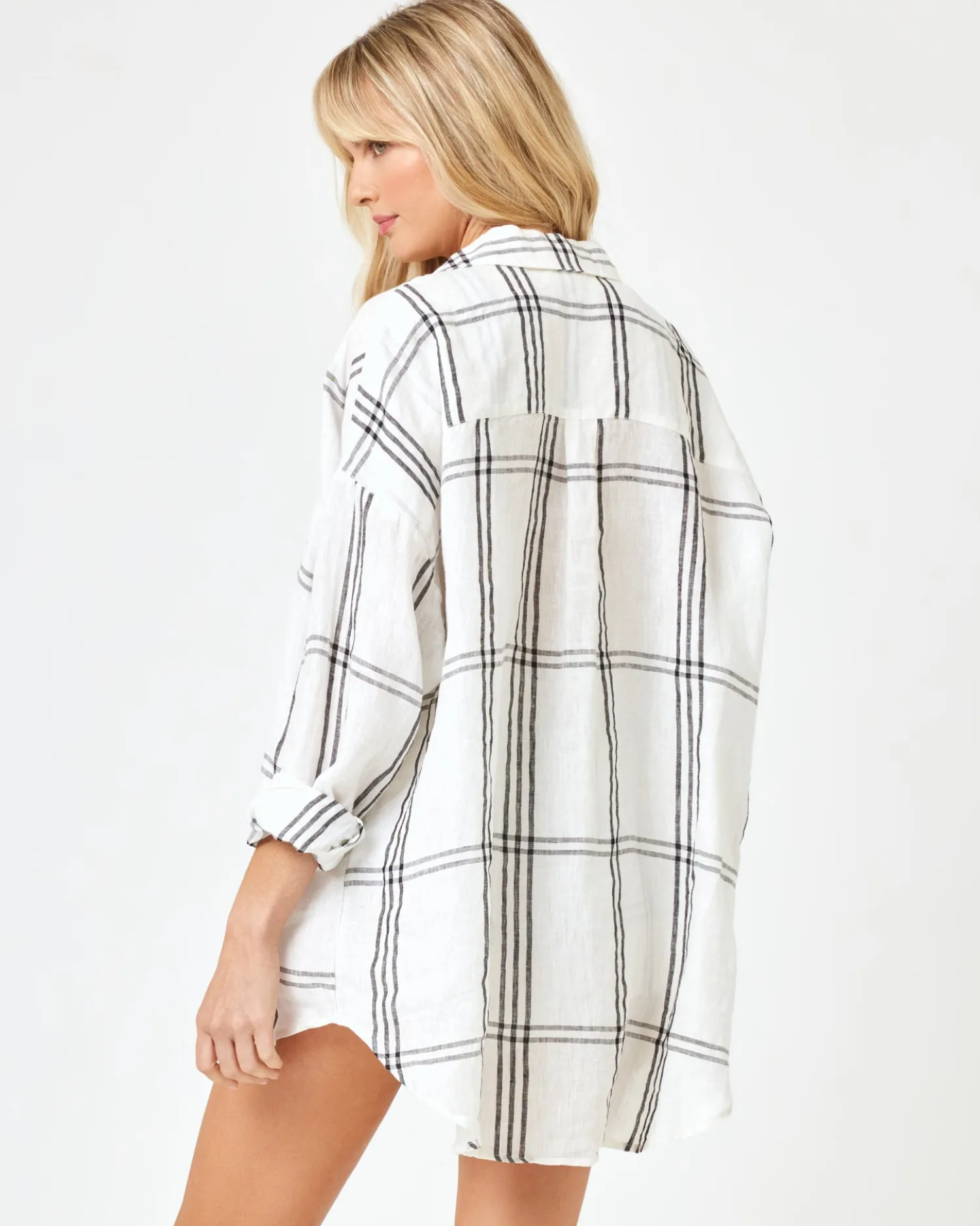 Clearance Rio Tunic - Late Mornings Plaid Sets|Cover-ups