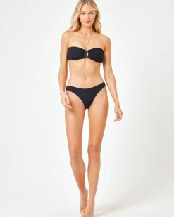 Online Rocky Bikini Bottom - Ribbed Black Full|Classic