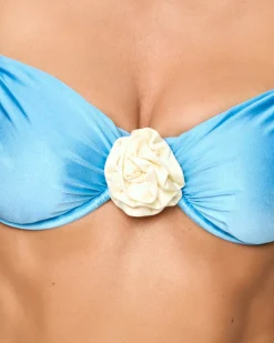 Outlet Rosette Stella Bikini Top - Seaspray-Cream Underwire|Bikini Tops