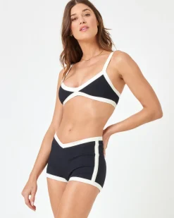 New Sailor Bikini Bottom - Black-Cream Full|Bikini Bottoms