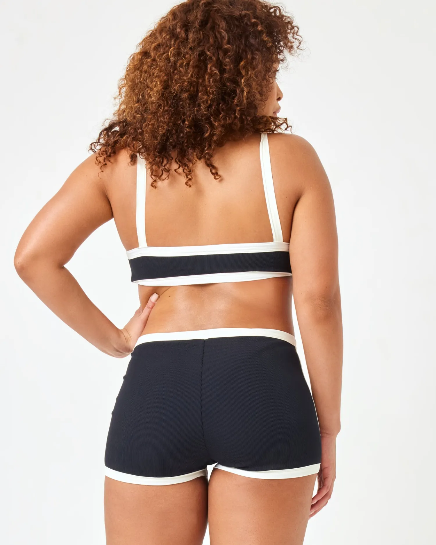 New Sailor Bikini Bottom - Black-Cream Full|Bikini Bottoms