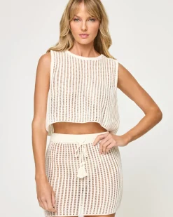 Fashion Sander Skirt - Cream Sets|Cover-ups