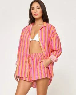 Hot Santa Cruz Tunic - Bondi Babe Stripe Sets|Cover-ups