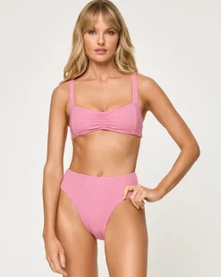 Clearance Savannah Bikini Bottom - Fleur High Waist|Classic