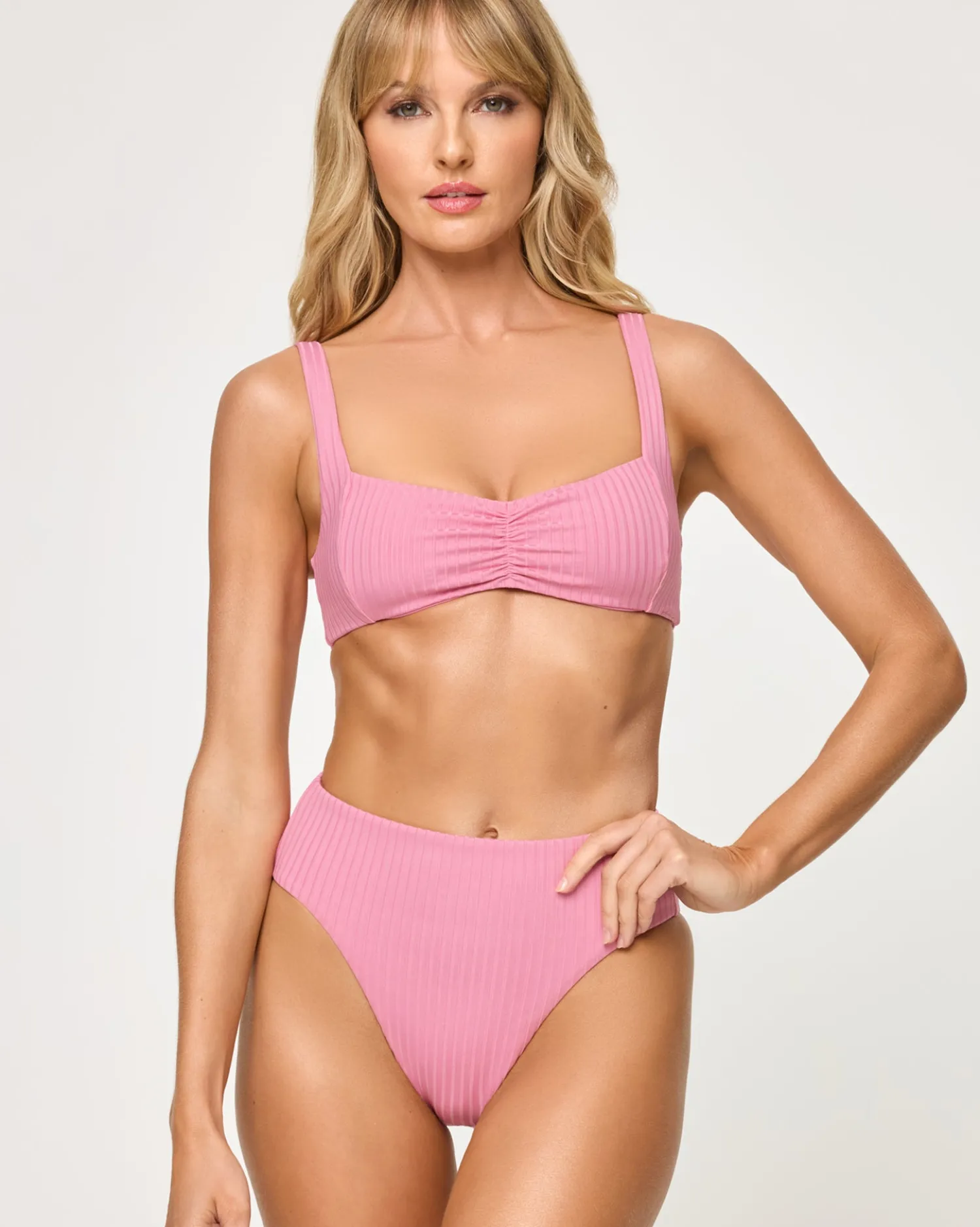 Clearance Savannah Bikini Bottom - Fleur High Waist|Classic
