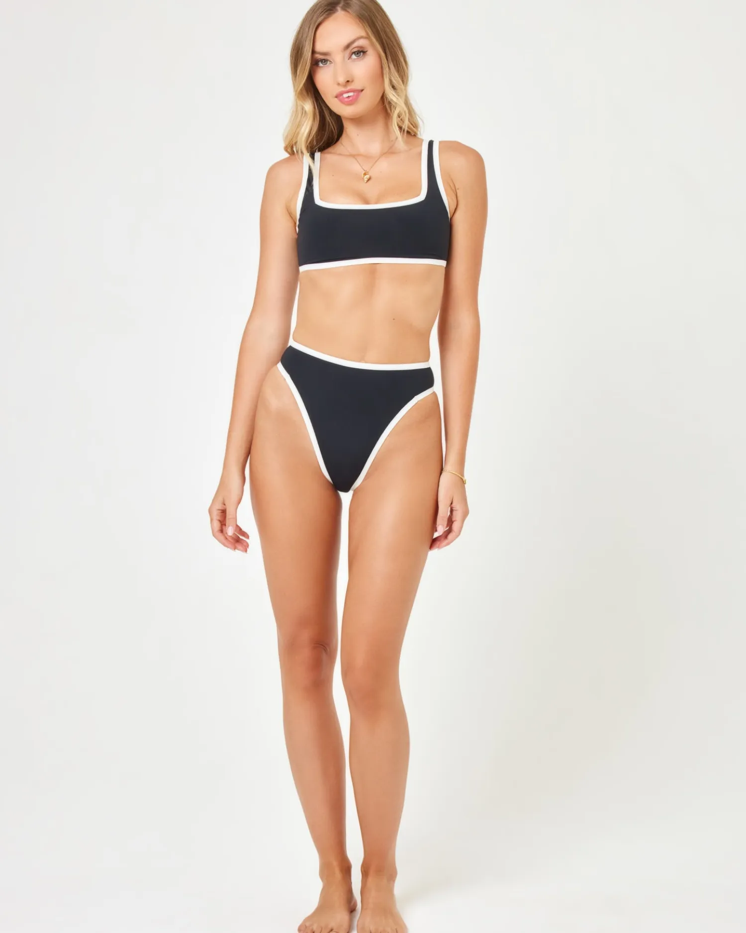 Sale Seamless Ventura Bikini Bottom - Black-Cream Bitsy|Bikini Bottoms