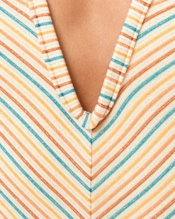 Clearance Shimmer Stripe Madonna Bikini Bottom - Riviera Beach Shimmer Stripe Bitsy|Bikini Bottoms
