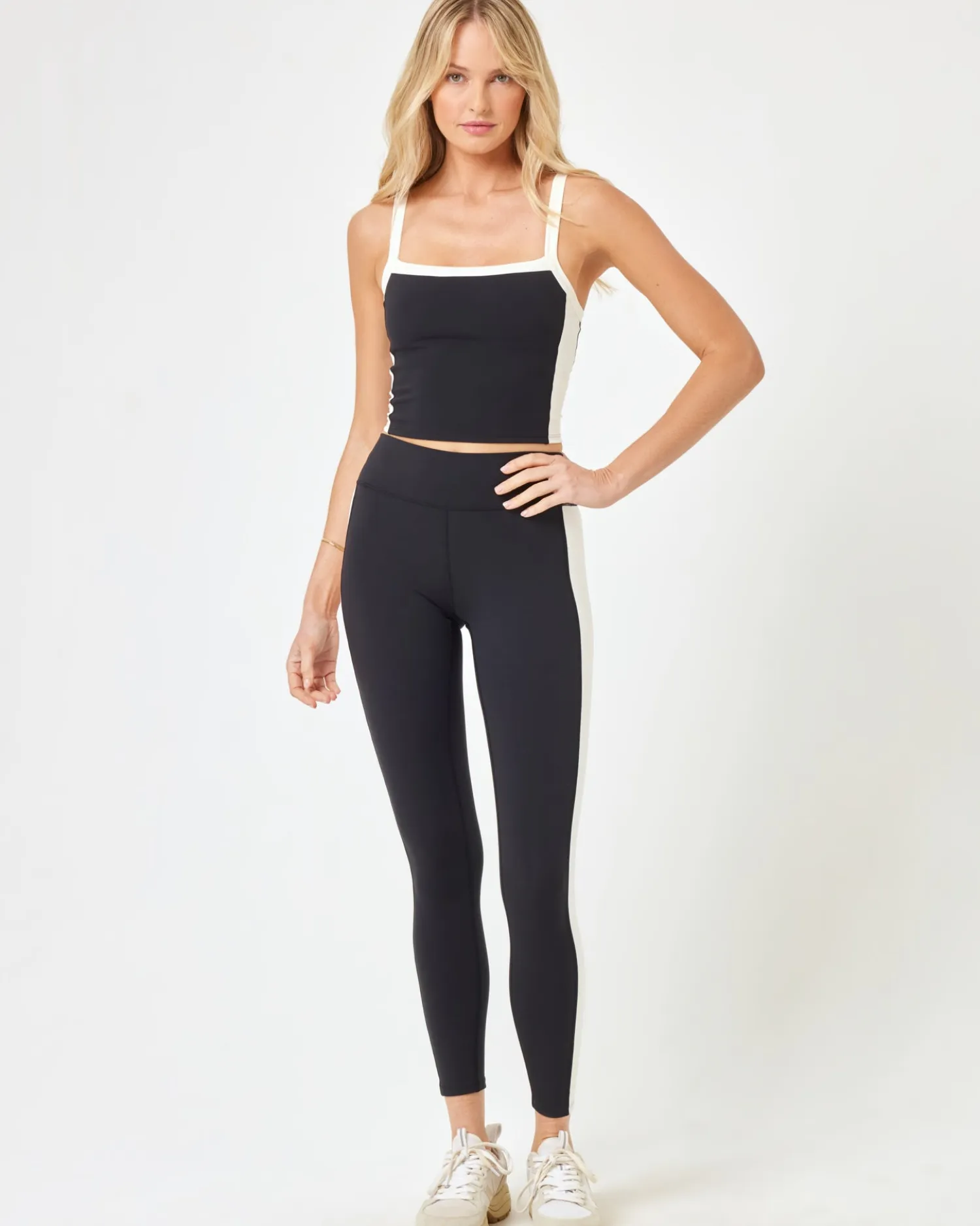 Clearance Sidelines Top - Black-Cream Tops & Bras