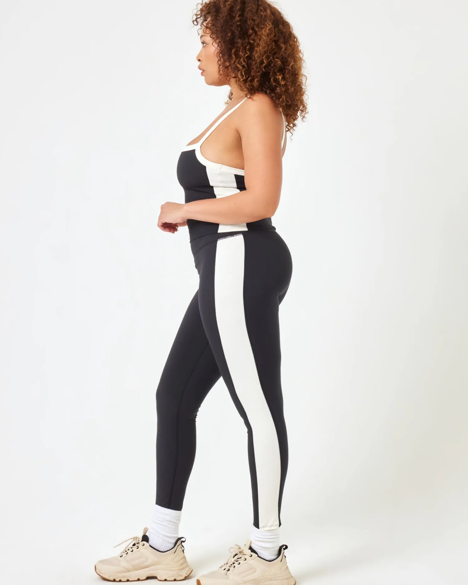 Clearance Sidelines Top - Black-Cream Tops & Bras