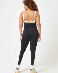 Clearance Sidelines Top - Black-Cream Tops & Bras