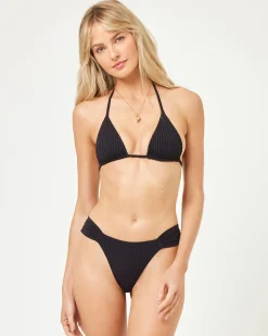 Clearance Sofia Bikini Top - Black Bikini Tops|Triangle