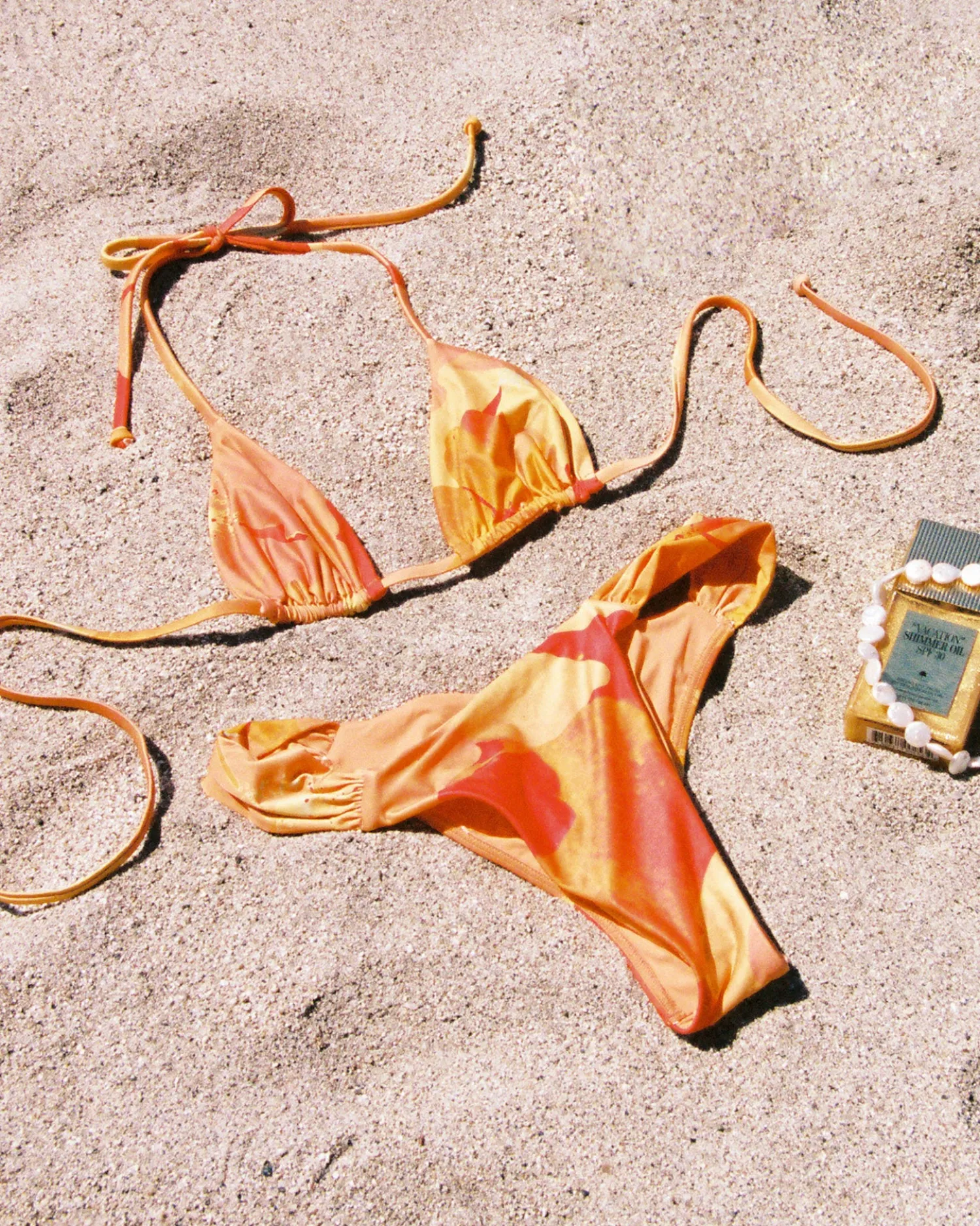 Discount Sofia Bikini Top - Native Poppies Triangle