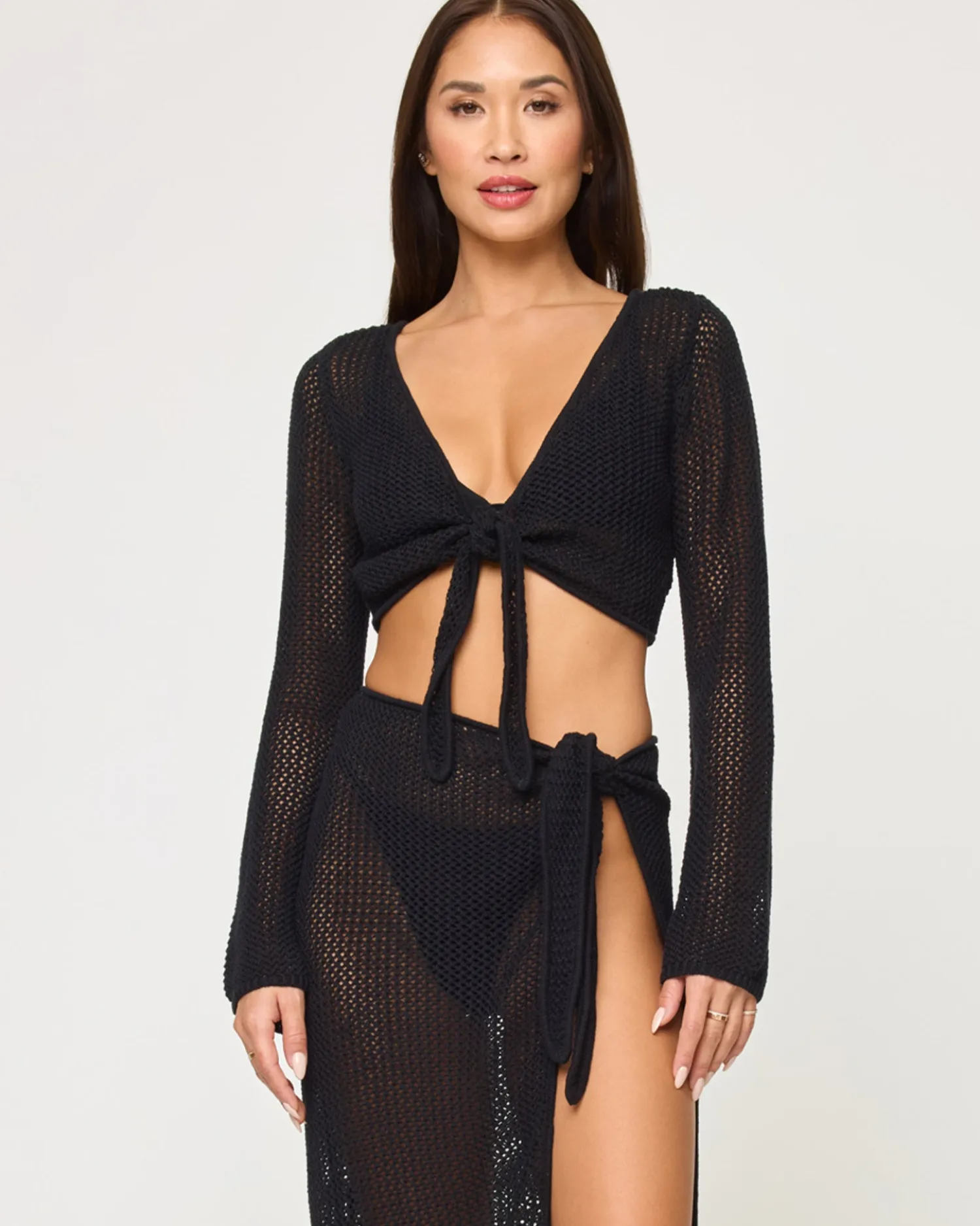 Hot Soliel Sarong Skirt - Black Sets|Cover-ups