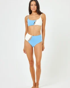 Fashion Solstice Bikini Bottom - Aura-Cream High Waist|Bikini Bottoms