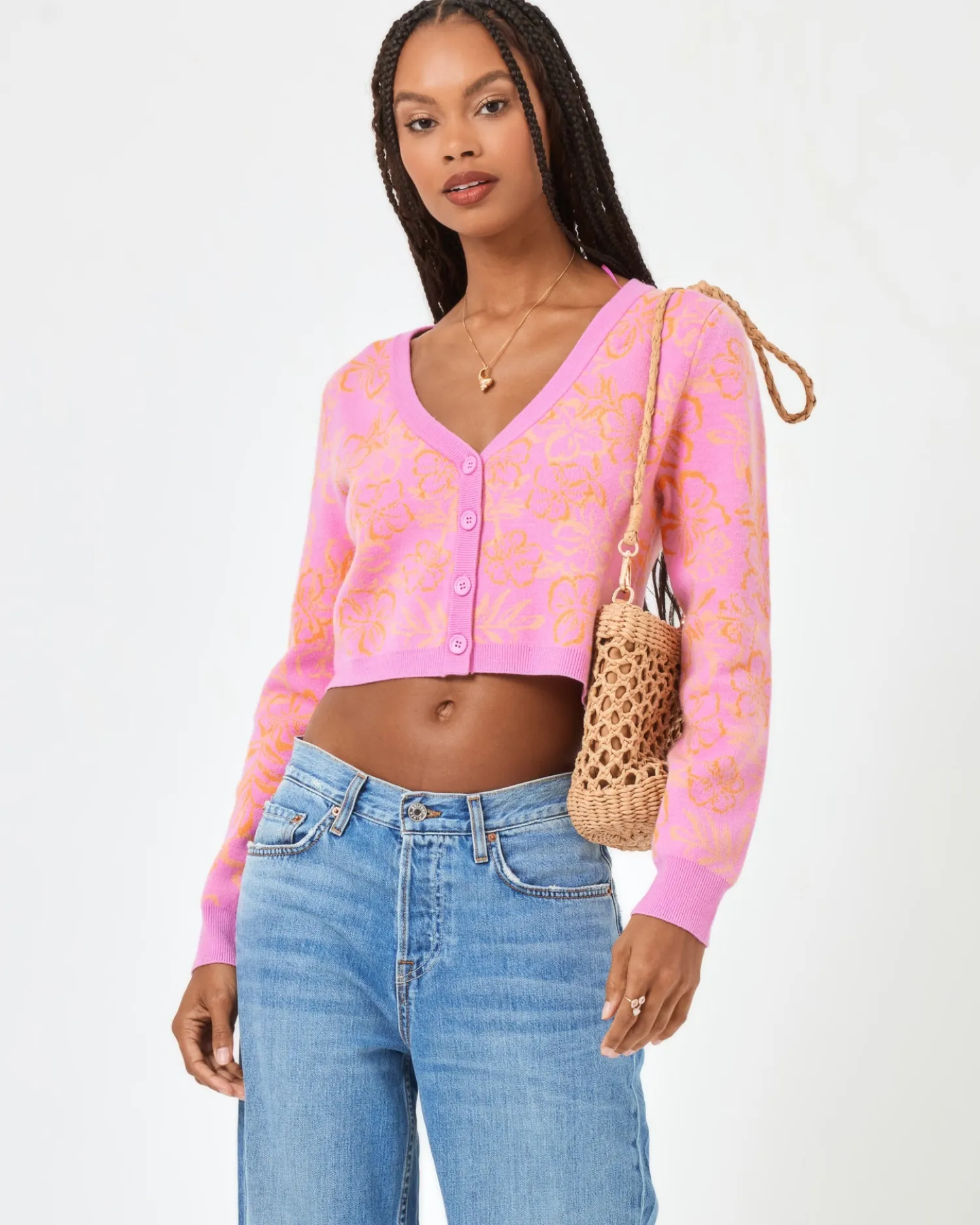 Best Spring Fling Sweater - Hibiscus Kiss Sweaters|Tops