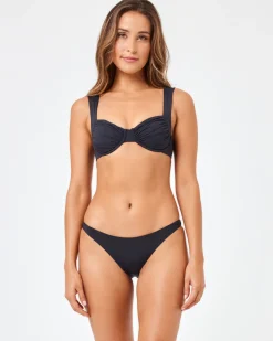 Sale Stella Bikini Top - Black Underwire|Bralette