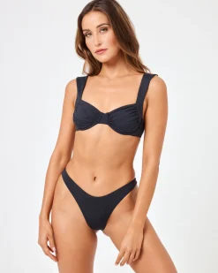 Sale Stella Bikini Top - Black Underwire|Bralette