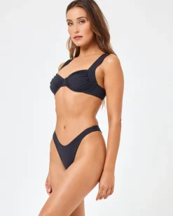 Sale Stella Bikini Top - Black Underwire|Bralette