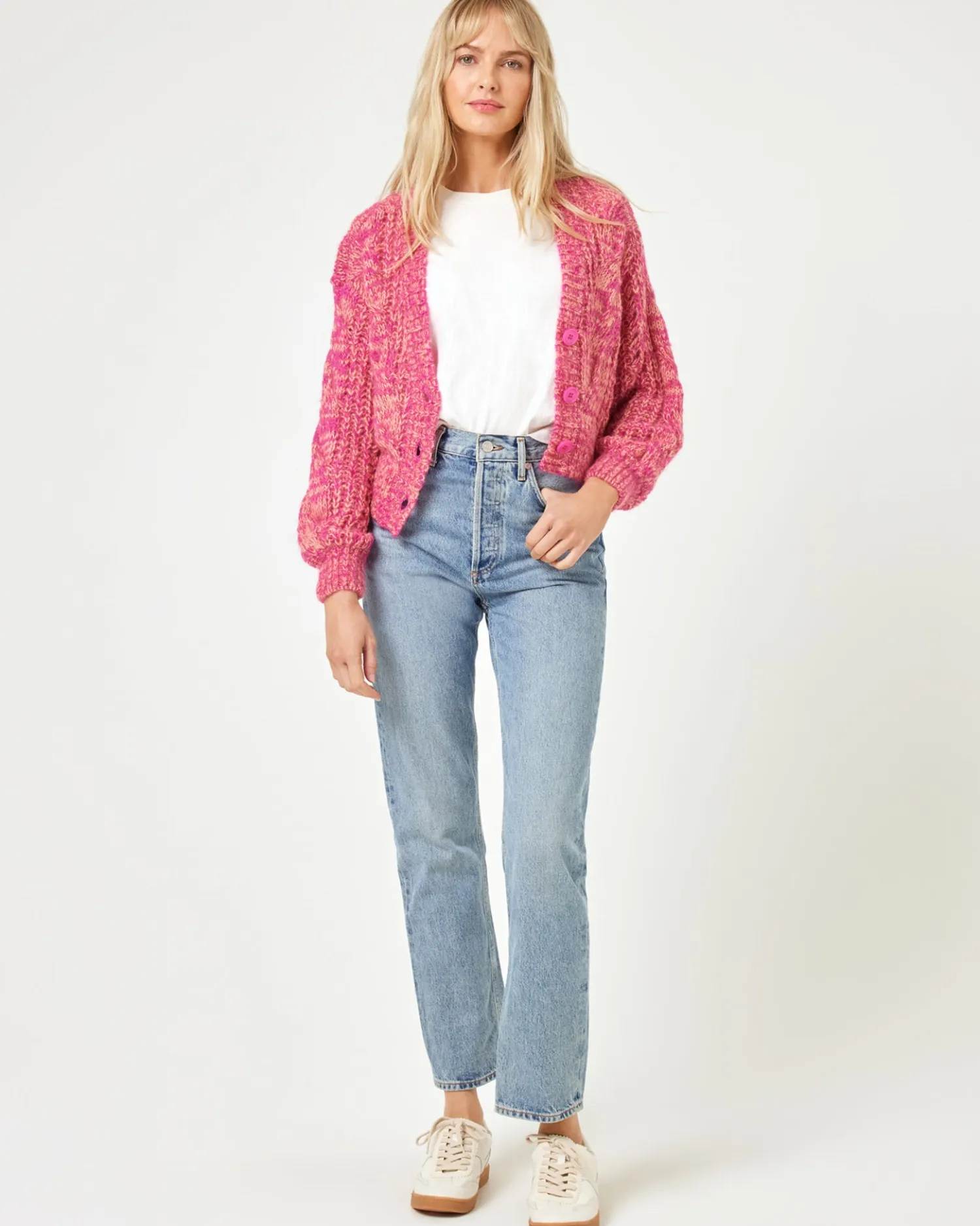 Fashion Strawberry Fields Cardigan - Strawberry Marl Sweaters