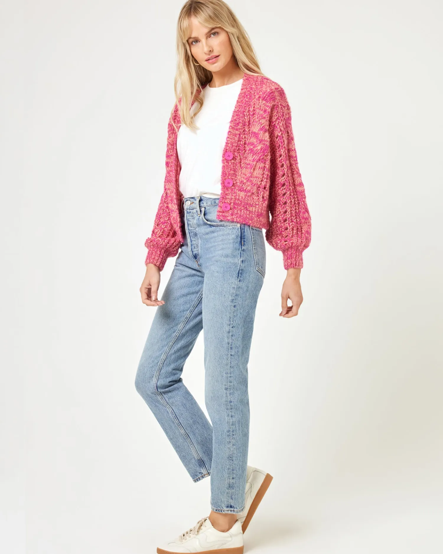 Fashion Strawberry Fields Cardigan - Strawberry Marl Sweaters
