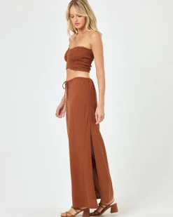 Online Summer Feels Tube Top - Coffee Sets|Tops