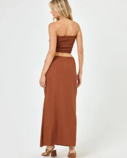 Online Summer Feels Tube Top - Coffee Sets|Tops